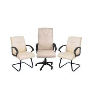 Pack en skai accoudoir plastic - BEIGE - s15