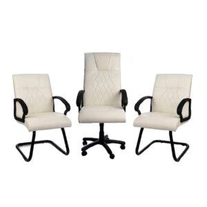 Pack en skai accoudoir plastic - Blanc - s15